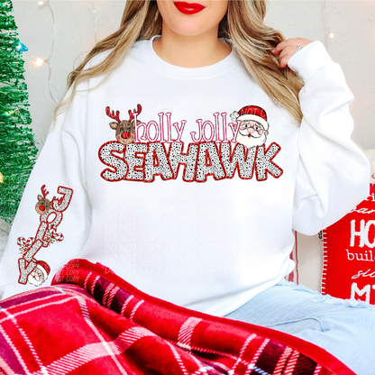 Holly Jolly Mascot Comes with Sleeve (DROPDOWN)-DTF&UV