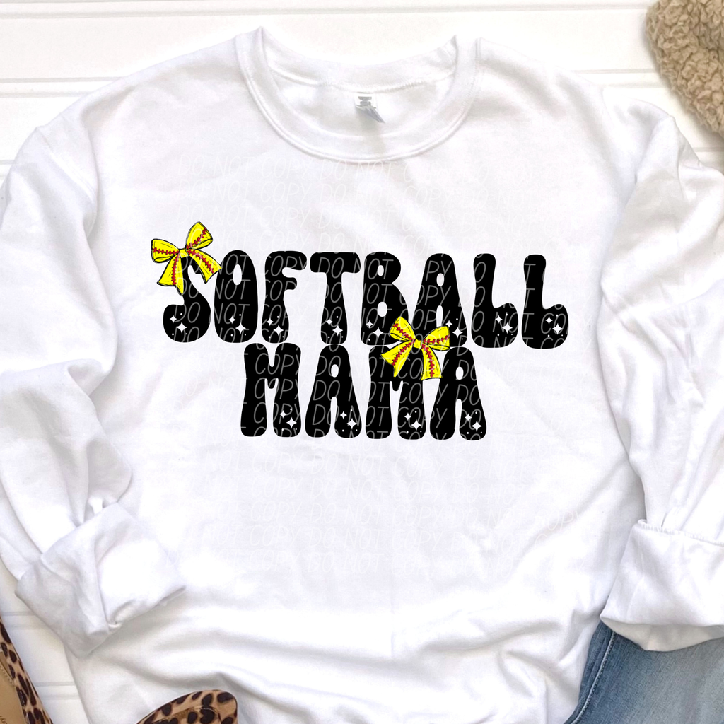Sports Mama Bow ( DROPDOWN)- DTF&UV