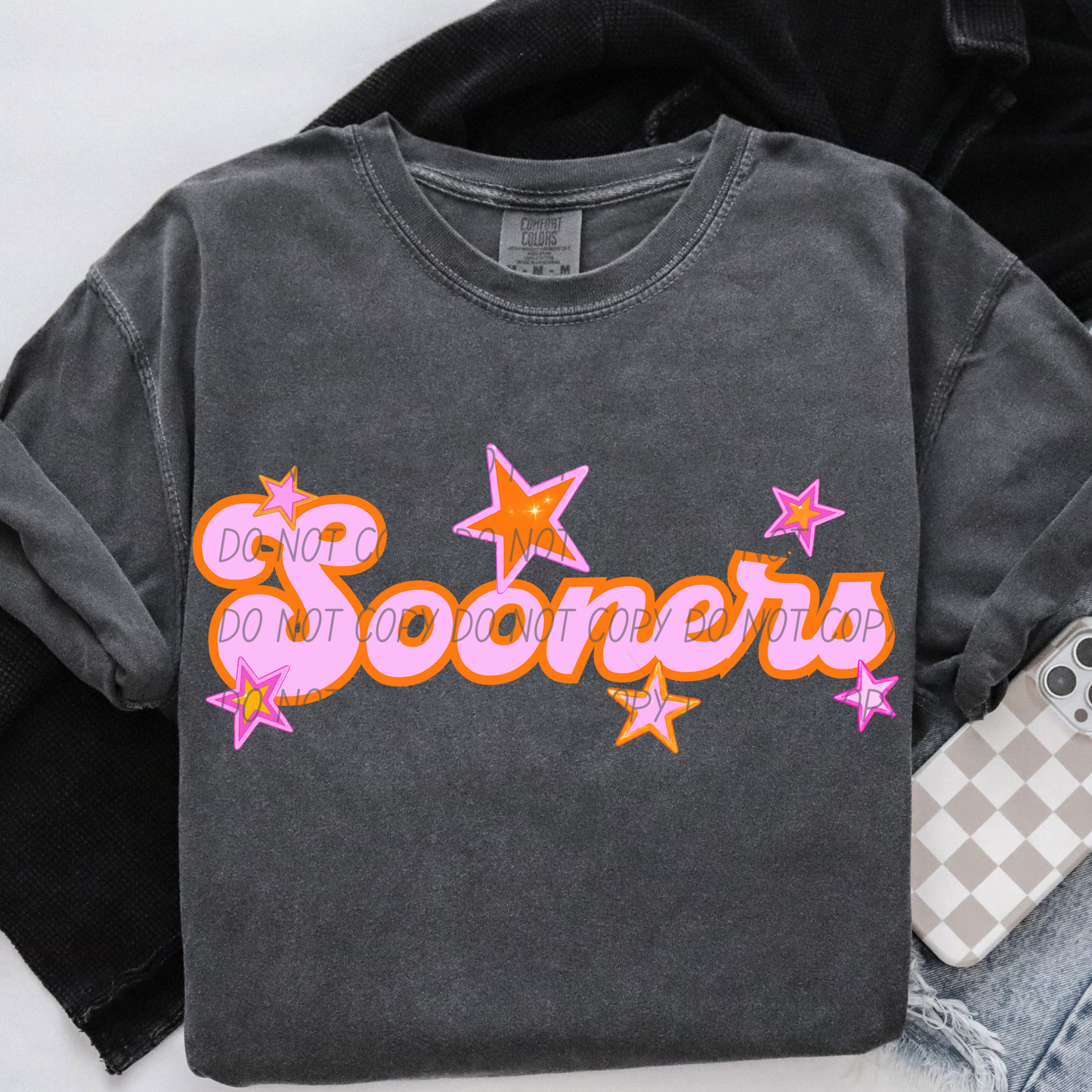 Pink Orange Stars Mascot (Dropdown)- DTF&UV