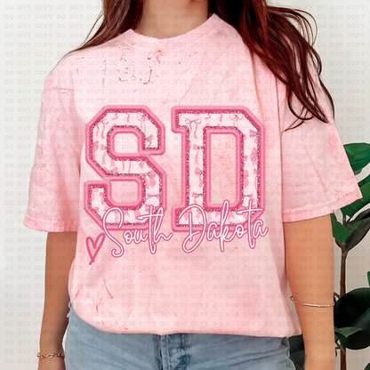 PINK COQUETTE STATES(Dropdown)-DTF
