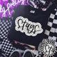 Stags Black And White Polka Dot Faux Stitch - DTF