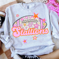 Football Pink Orange Stars Mascot (Dropdown)- DTF&UV