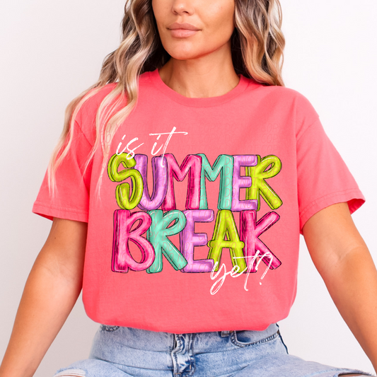 SUMMER BREAK WHITE-DTF