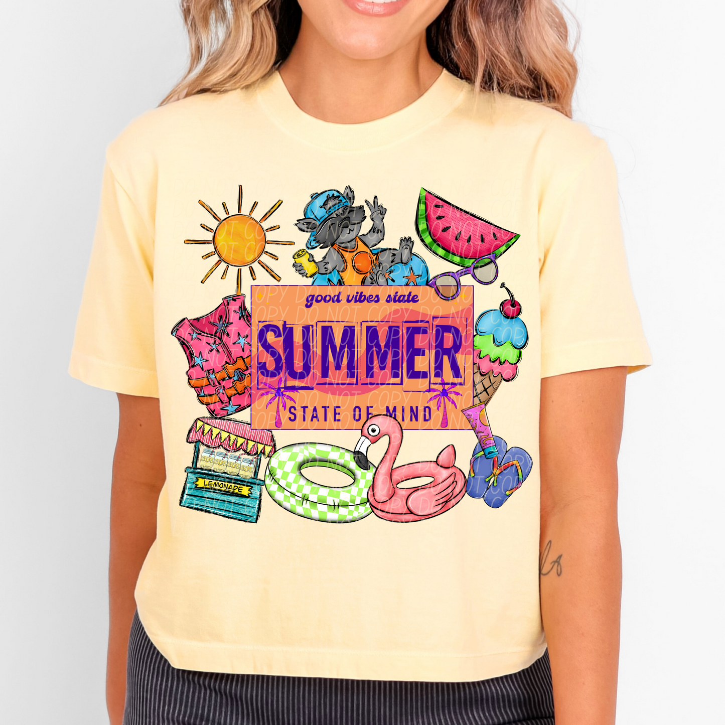 SUMMER STATE OF MIND COLLAGE-DTF