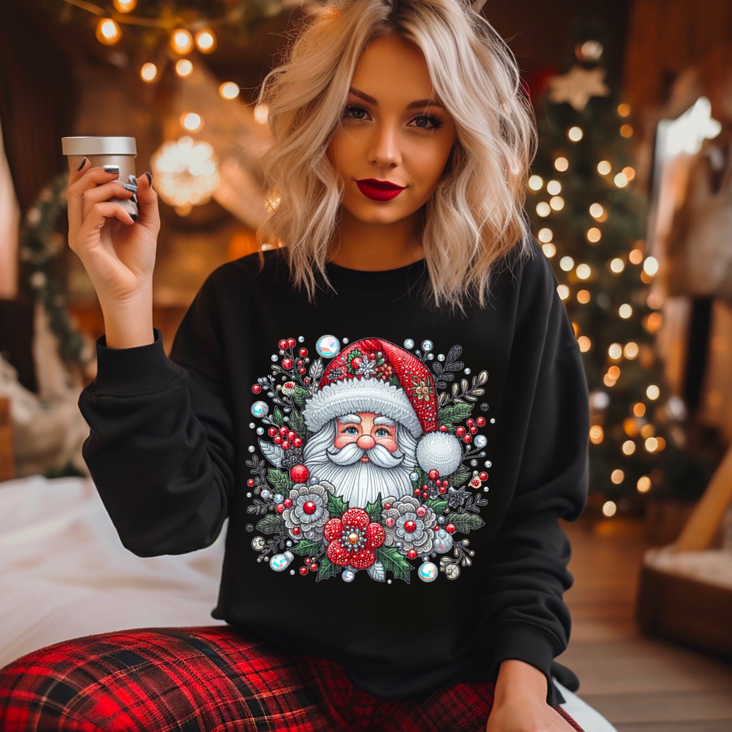Santa Floral-DTF