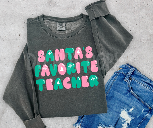 Santas Favorite Teacher2-DTF