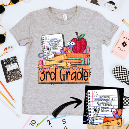 Books & Nameplate School (DROPDOWN) -DTF&UV