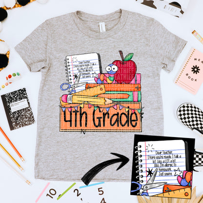Books & Nameplate School (DROPDOWN) -DTF&UV