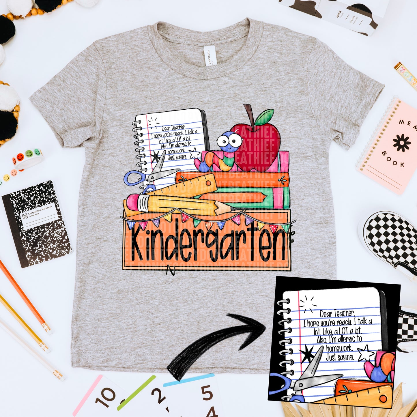 Books & Nameplate School (DROPDOWN) -DTF&UV