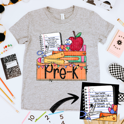 Books & Nameplate School (DROPDOWN) -DTF&UV