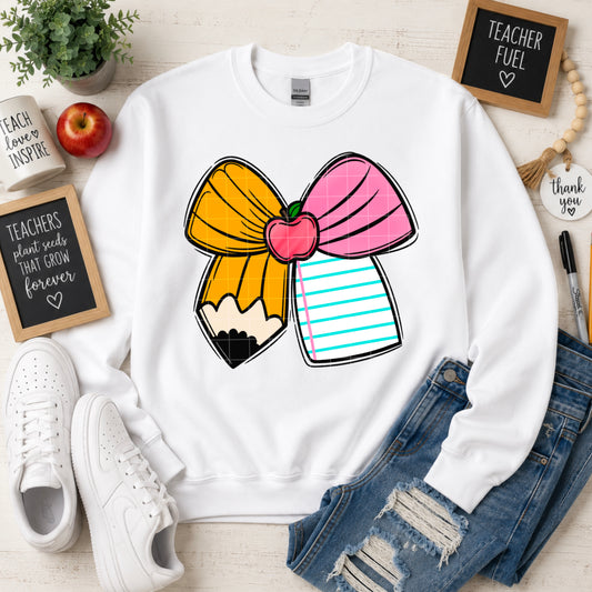 School Pencil Bow-DTF&UV