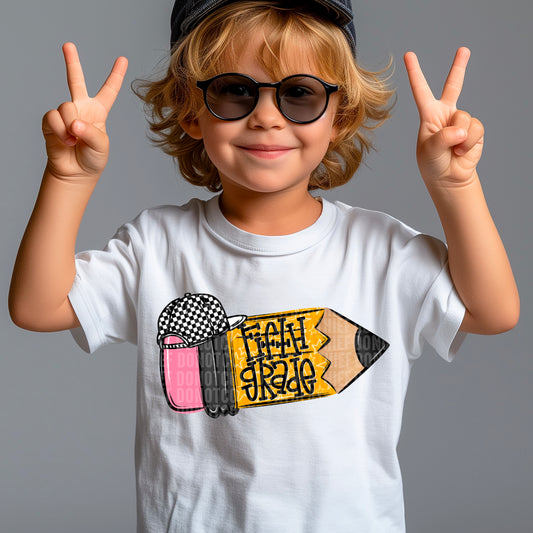 Boy School Pencil back to school (DROPDOWN) -DTF&UV