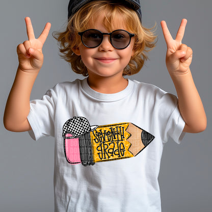 Boy School Pencil back to school (DROPDOWN) -DTF&UV