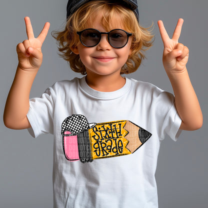 Boy School Pencil back to school (DROPDOWN) -DTF&UV
