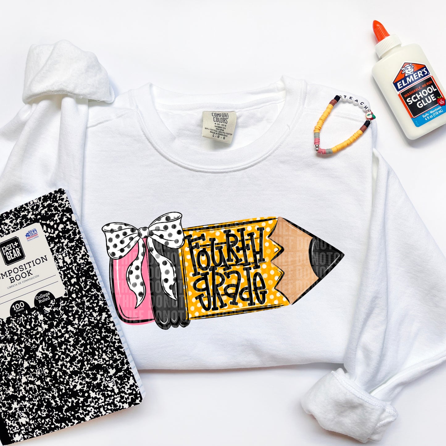 GIrl School Pencil back to school (DROPDOWN) -DTF&UV