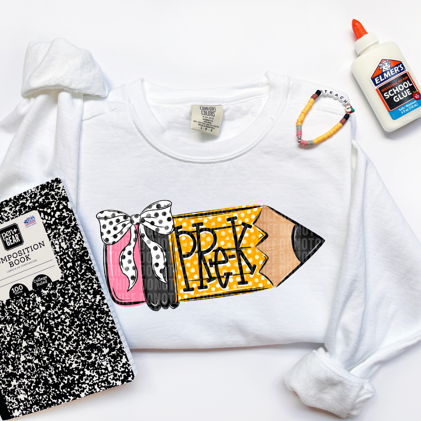 GIrl School Pencil back to school (DROPDOWN) -DTF&UV