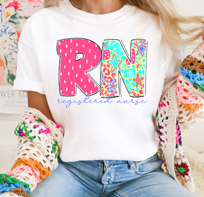 Scribble bright words CUSTOM : ANY NAME- DTF