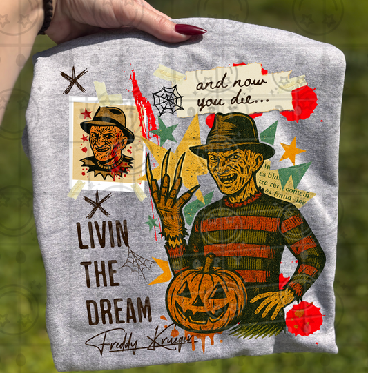 Freddy Krueger vintage collage-DTF&UV