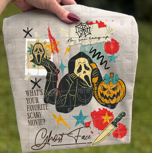 Ghostface vintage collage-DTF&UV