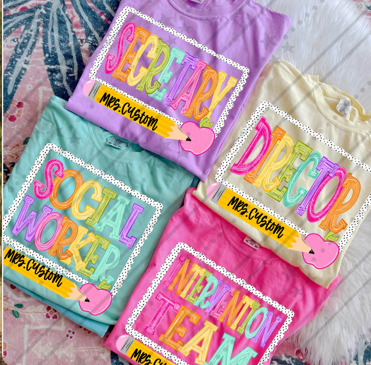Intervention Team: (Back to school Dot CUSTOM) -DTF&UV