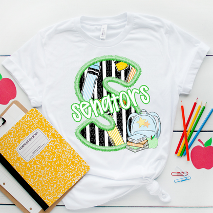 LETTER MASCOT GREEN (dropdown)-DTF&UV