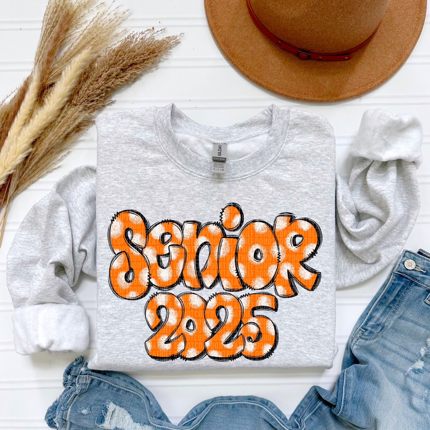 Senior 2025 (ALL DOODLE COLORS LISTED IN THIS LISTING-DROPDOWN)-dtf