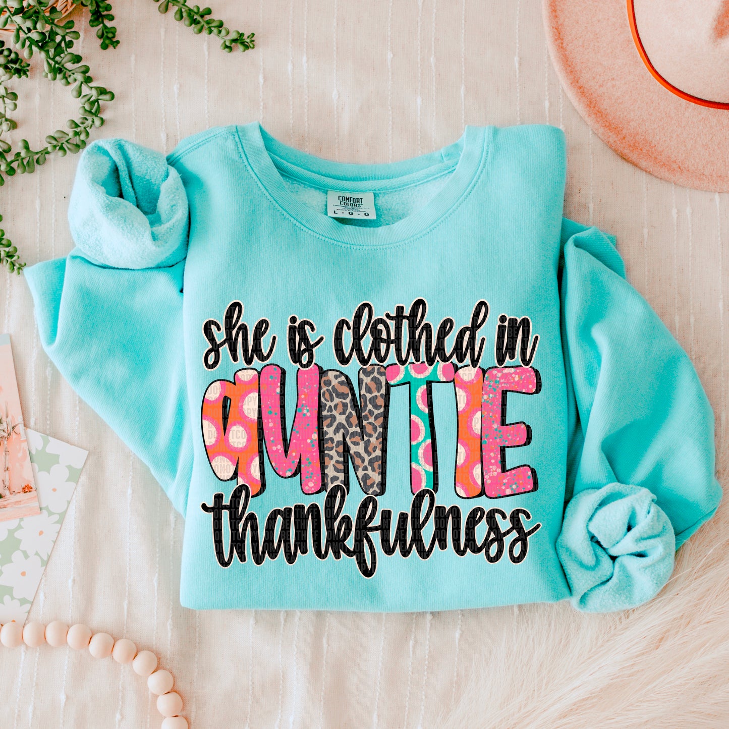 She is Clothed in Thankfulness (ALL LISTED IN THIS LISTING-DROPDOWN)-DTF