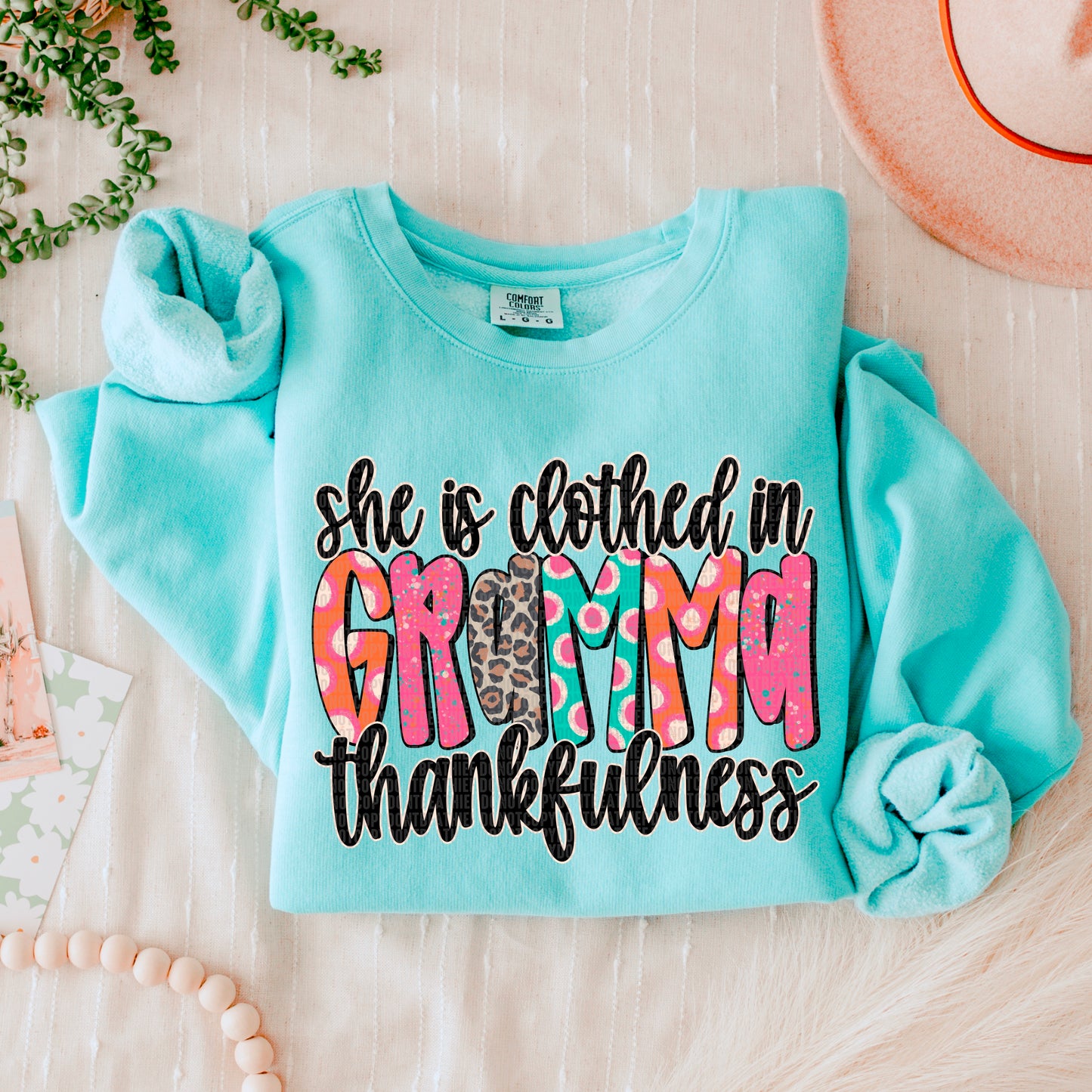 She is Clothed in Thankfulness (ALL LISTED IN THIS LISTING-DROPDOWN)-DTF