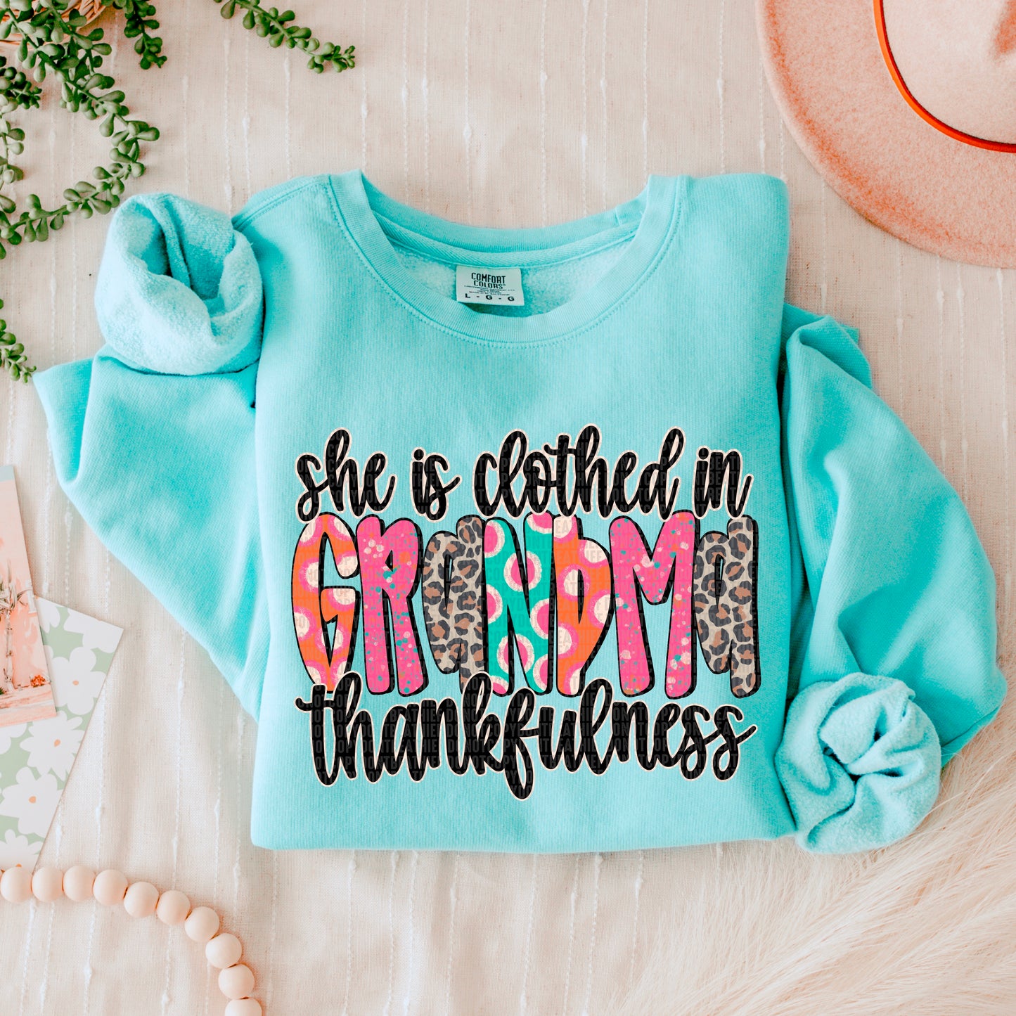 She is Clothed in Thankfulness (ALL LISTED IN THIS LISTING-DROPDOWN)-DTF