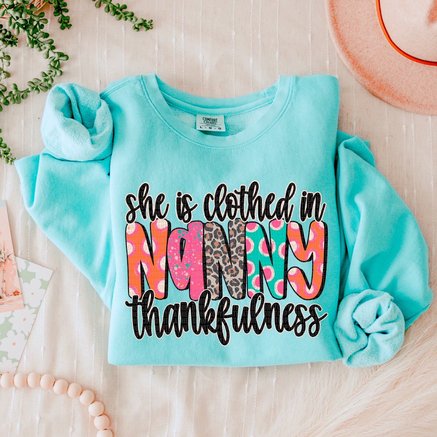 She is Clothed in Thankfulness (ALL LISTED IN THIS LISTING-DROPDOWN)-DTF