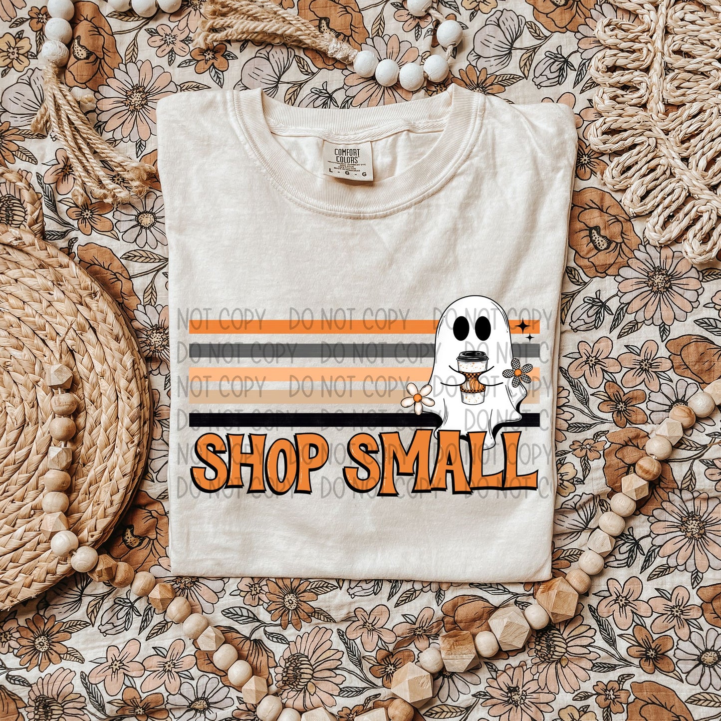 Shop Small Retro Stripe Ghostie-DTF