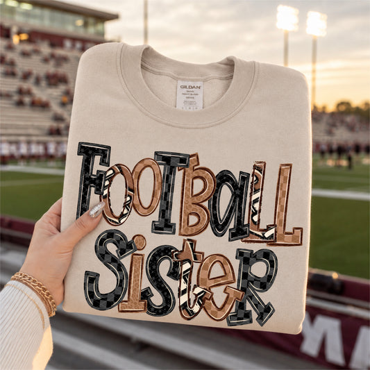 Football Doodle Sister -DTF&UV