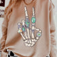 Skelly hand with turquoise - DTF