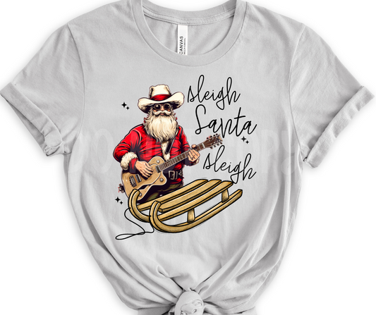 Sleigh Santa cowboy Sleigh-DTF