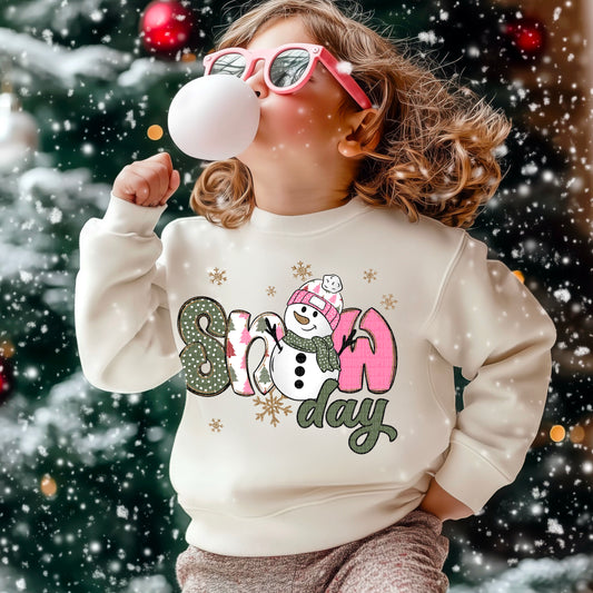 Snowday snowman girl -DTF&UV
