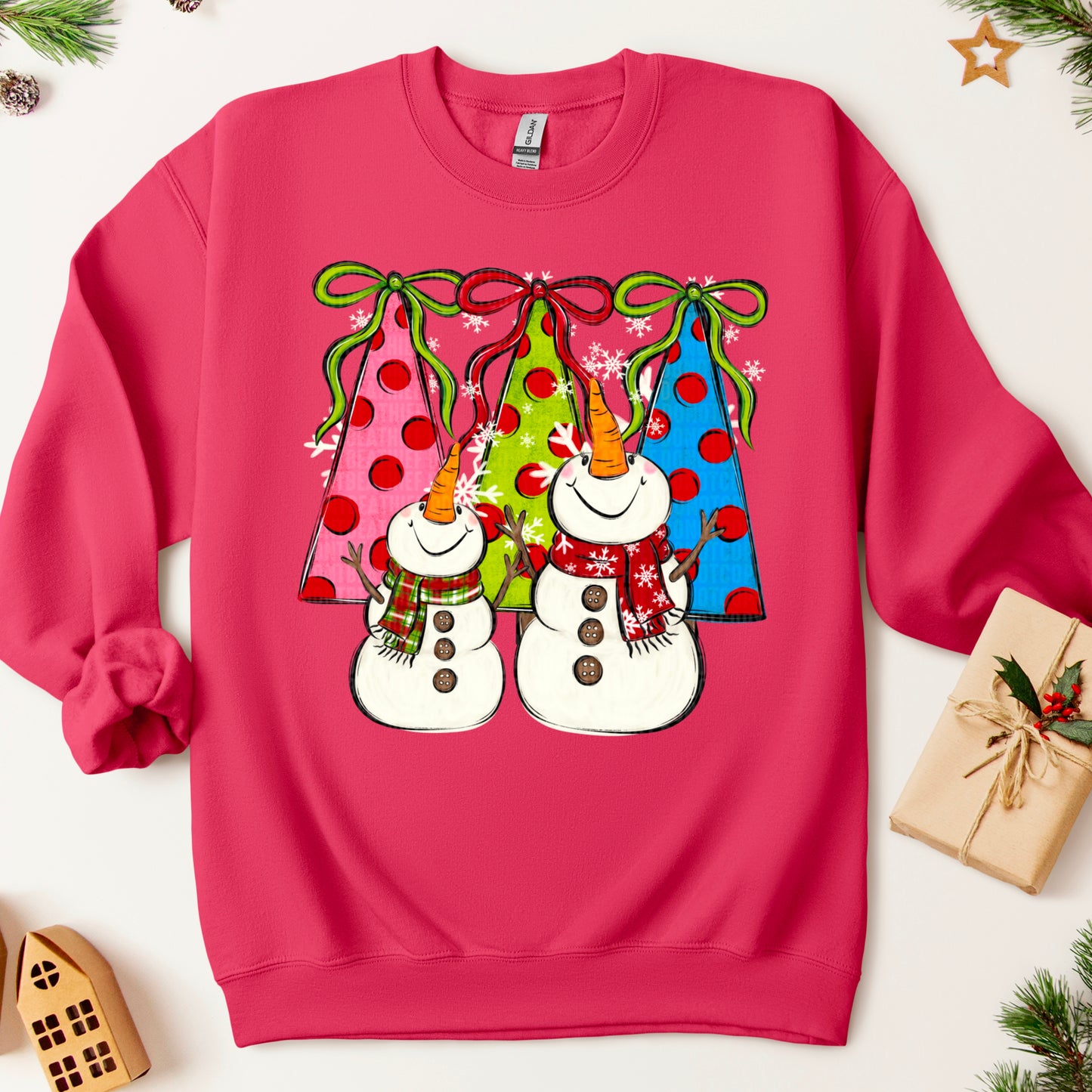Snowman Christmas tree-DTF&UV
