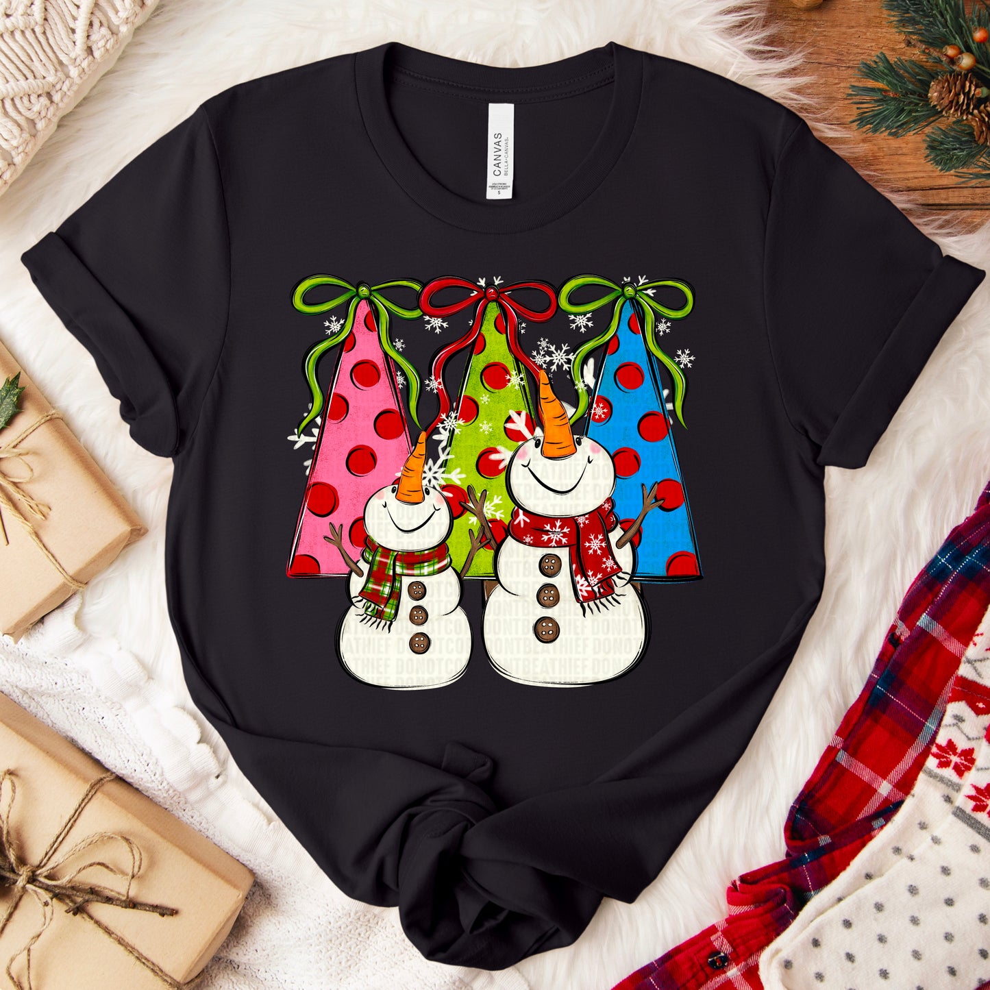 Snowman Christmas tree-DTF&UV