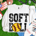 Softball ball as A-DTF&UV