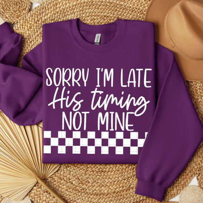 Sorry I'm late His timing White-DTF&UV