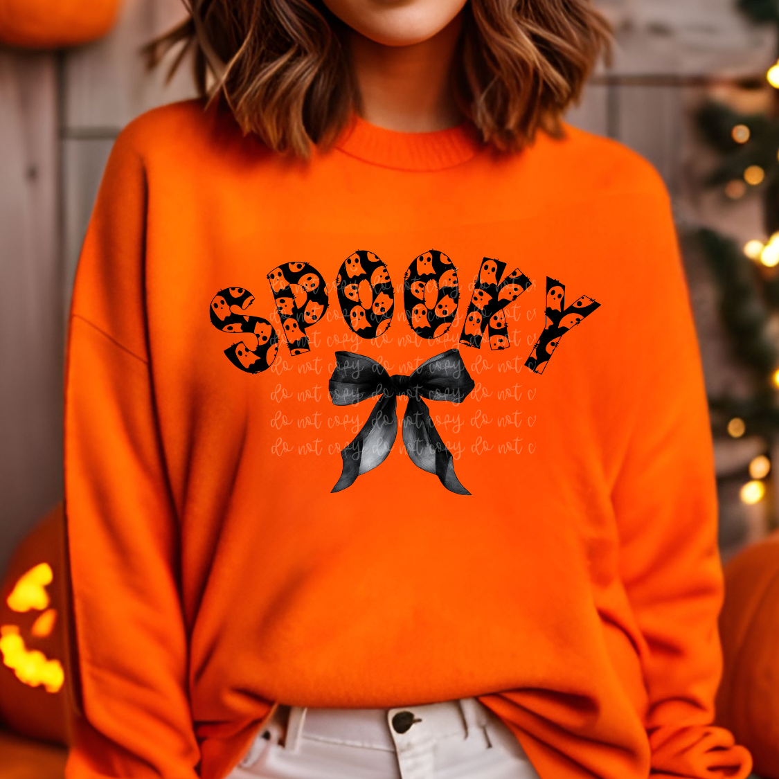 Spooky bow-DTF&UV