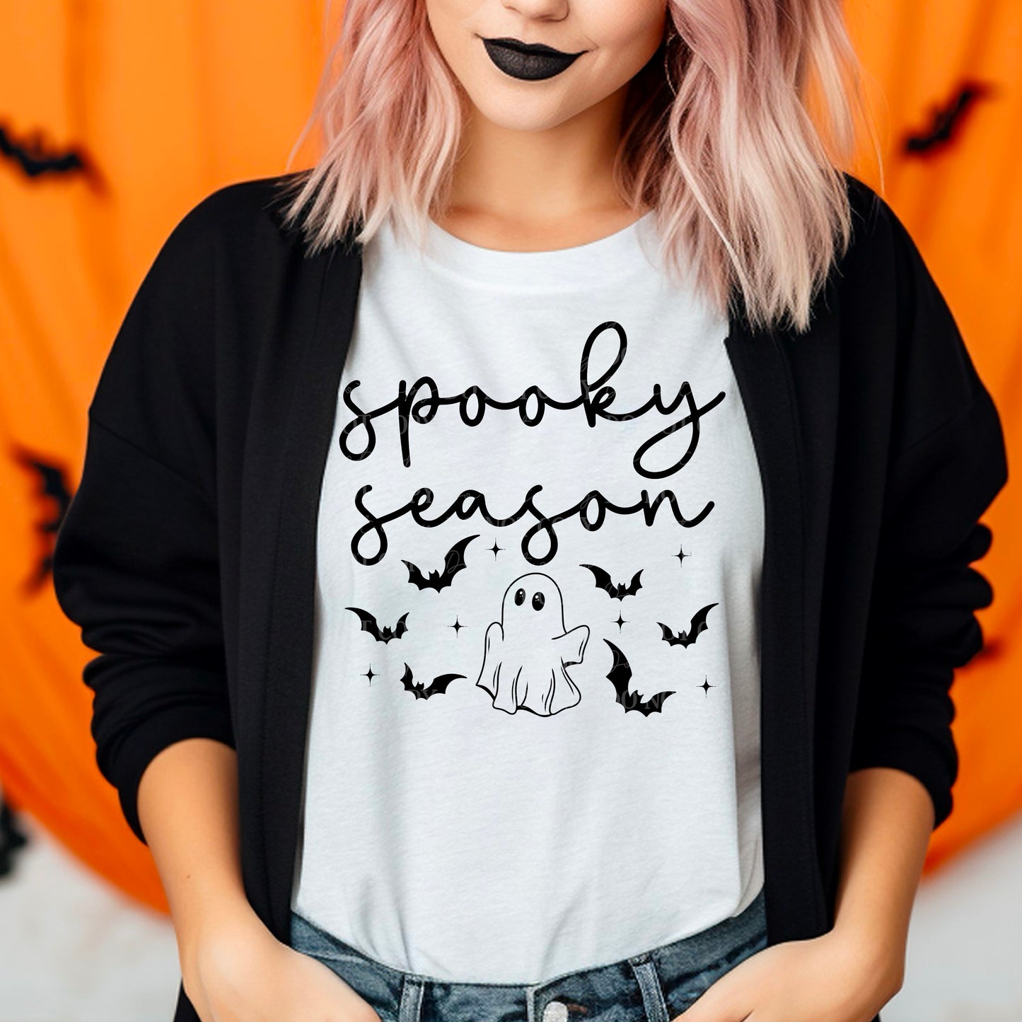 Spooky season single color-DTF