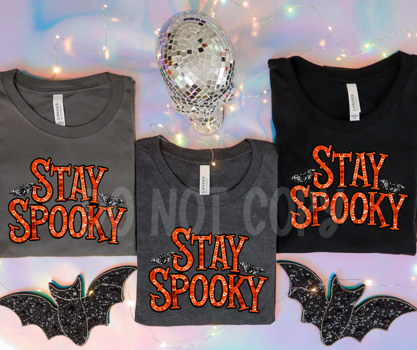 Stay Spooky Faux Sequin-DTF