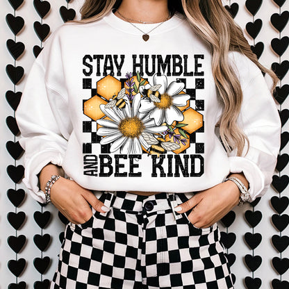 Stay humble bee kind honeycomb -DTF&UV