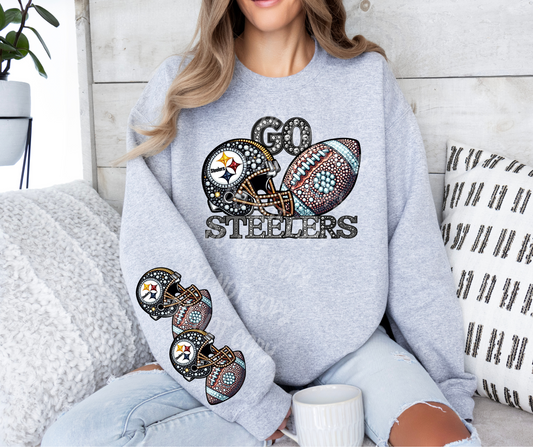 Steelers2 (FRONT OF SHIRT & 1-SLEEVE COMBO)-DTF