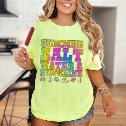 Summer saltwater sunshine -DTF .