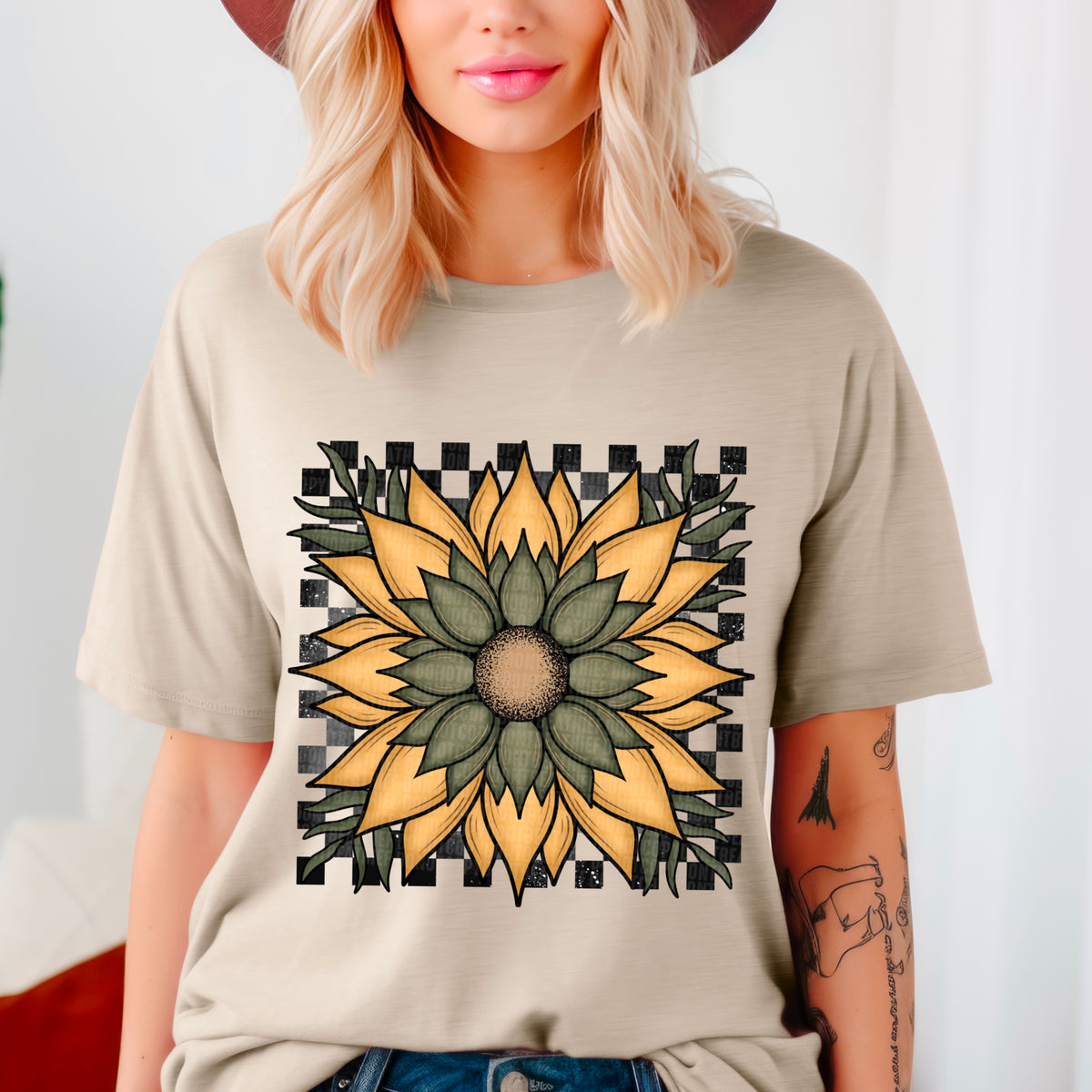 Sunflower retro-DTF