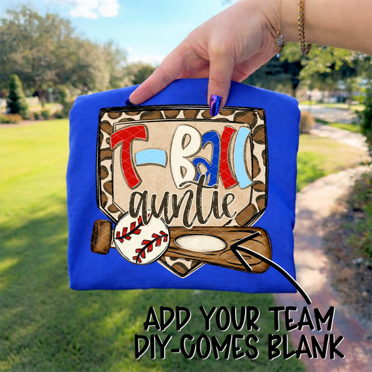 T- Ball "Name & Team Name" CUSTOM -DTF&UV
