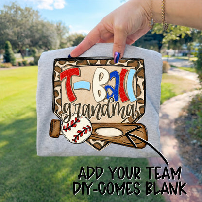 T- Ball "Name & Team Name" CUSTOM -DTF&UV