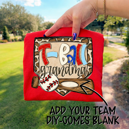 T- Ball "Name & Team Name" CUSTOM -DTF&UV