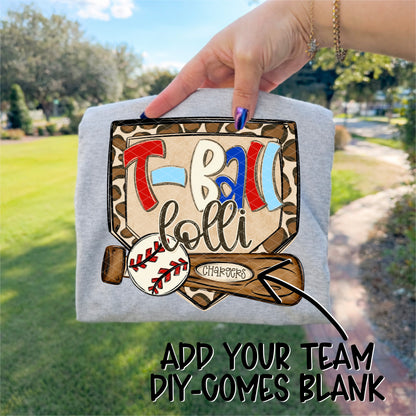 T- Ball "Name & Team Name" CUSTOM -DTF&UV